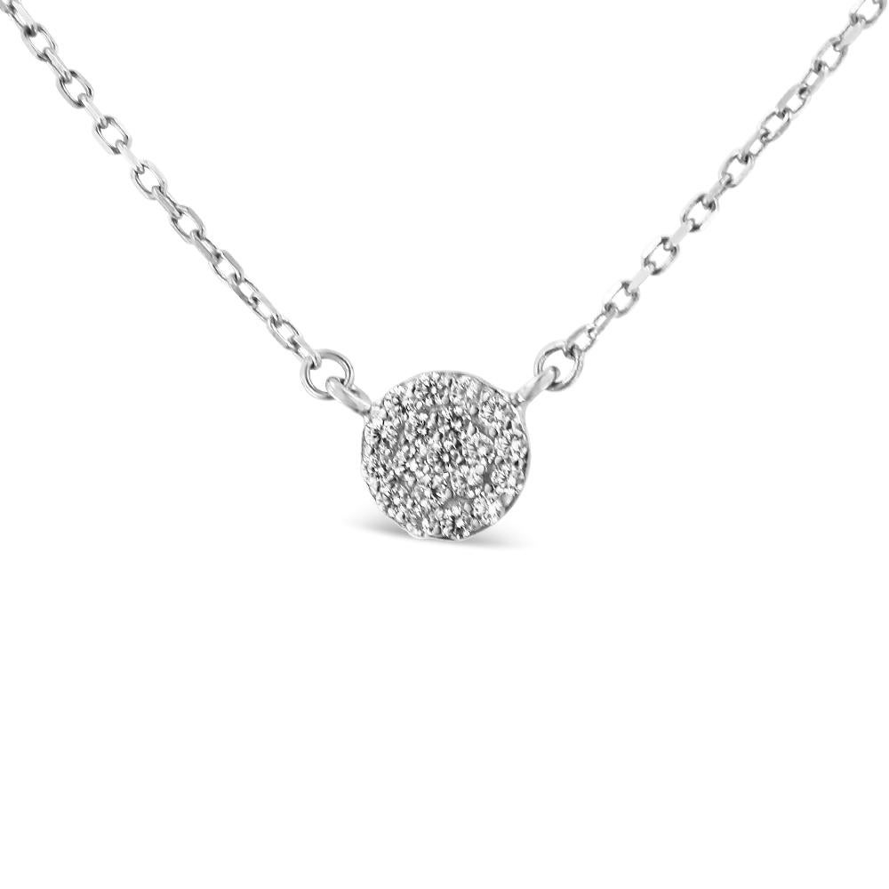 Round Cut .925 Sterling Silver 1/2 Ct Diamond Medallion Multi-Strand Tri Pendant Necklace