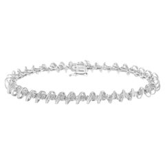 .925 Sterling Silver 1/2 Cttw Diamond Miracle-Set 7" Tennis Bracelet