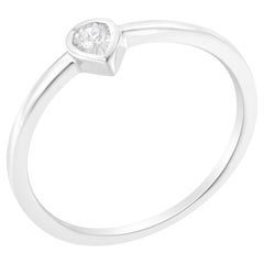 .925 Sterling Silber 1/20 Karat Diamant Mode Versprechen Ring