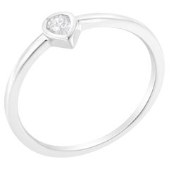 .925 Sterling Silber 1/20 Karat Diamant Mode Versprechen Ring