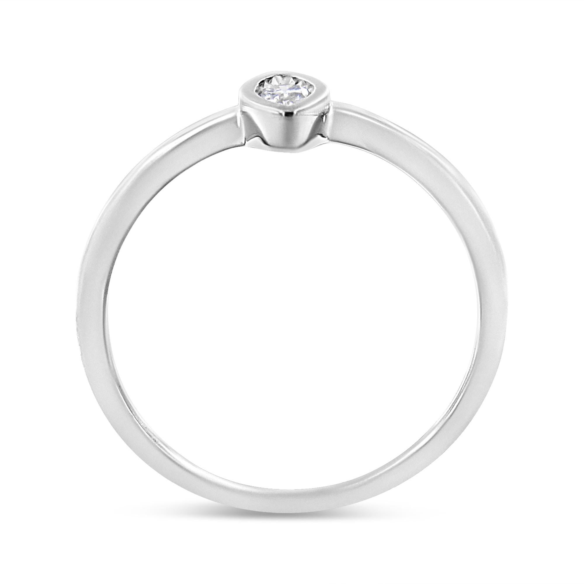 .925 Sterling Silber 1/20 Cttw Diamant Marquise geformt Versprechen Ring (Moderne) im Angebot