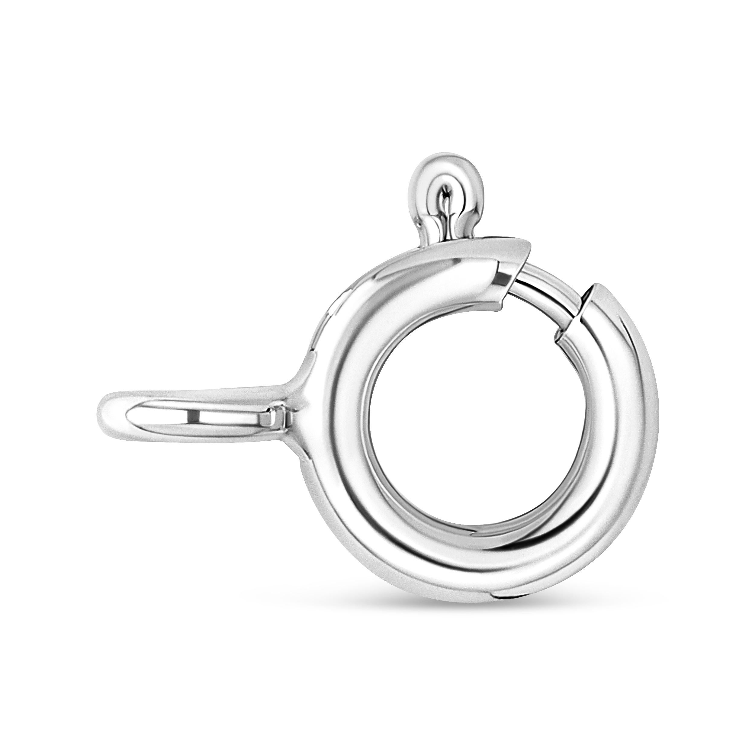 Modern .925 Sterling Silver 1/4 Carat Diamond Swirl Shape Pendant Necklace For Sale