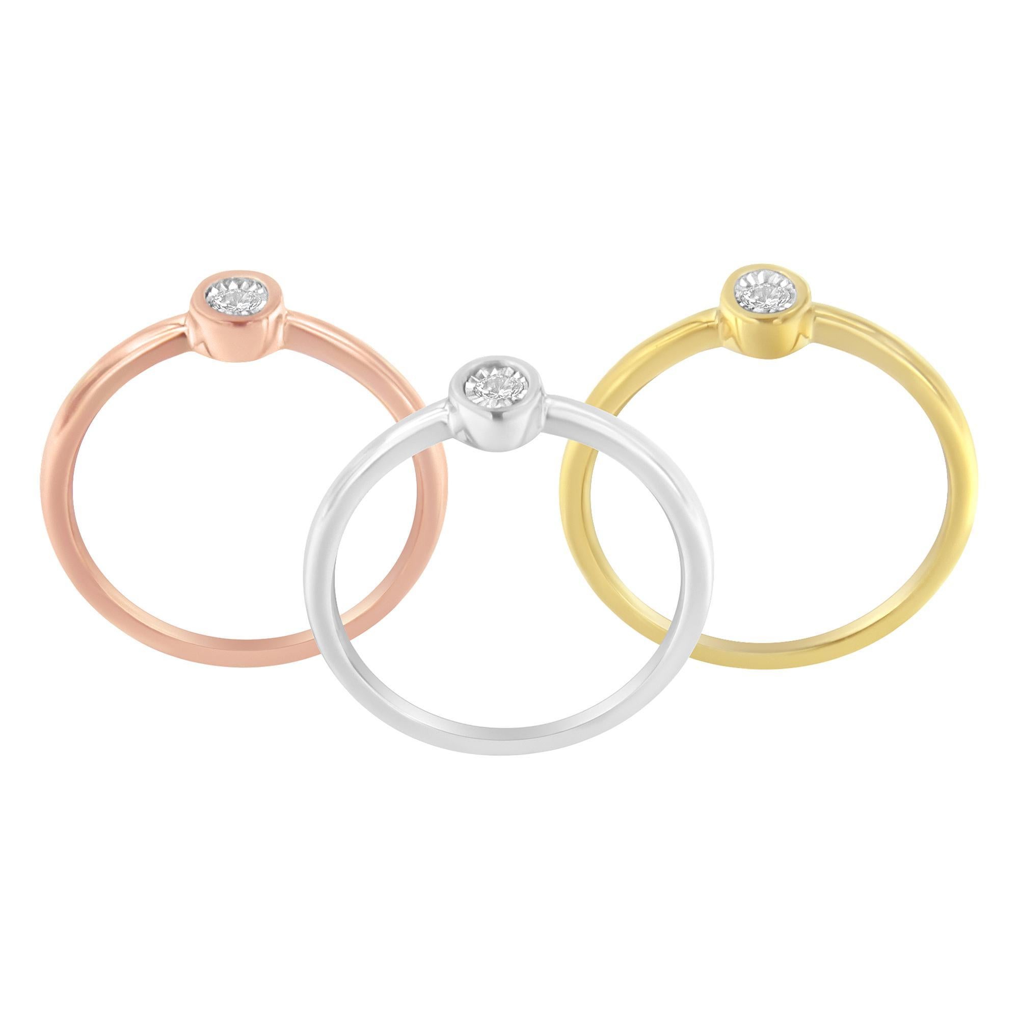 Moderno .925 Argento 925 1/6 Cttw Diamante a forma ovale Impilabile Anello della Promessa in vendita