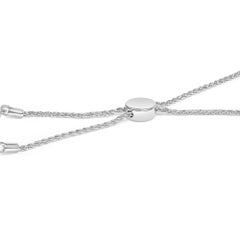 .925 Sterling Silber 1/6 Cttw Diamant X und O Bolo-Armband