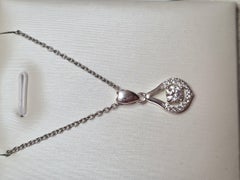 925 Sterling Silver 1 Ct Moissanite Pendant For Women Valentine Gift.