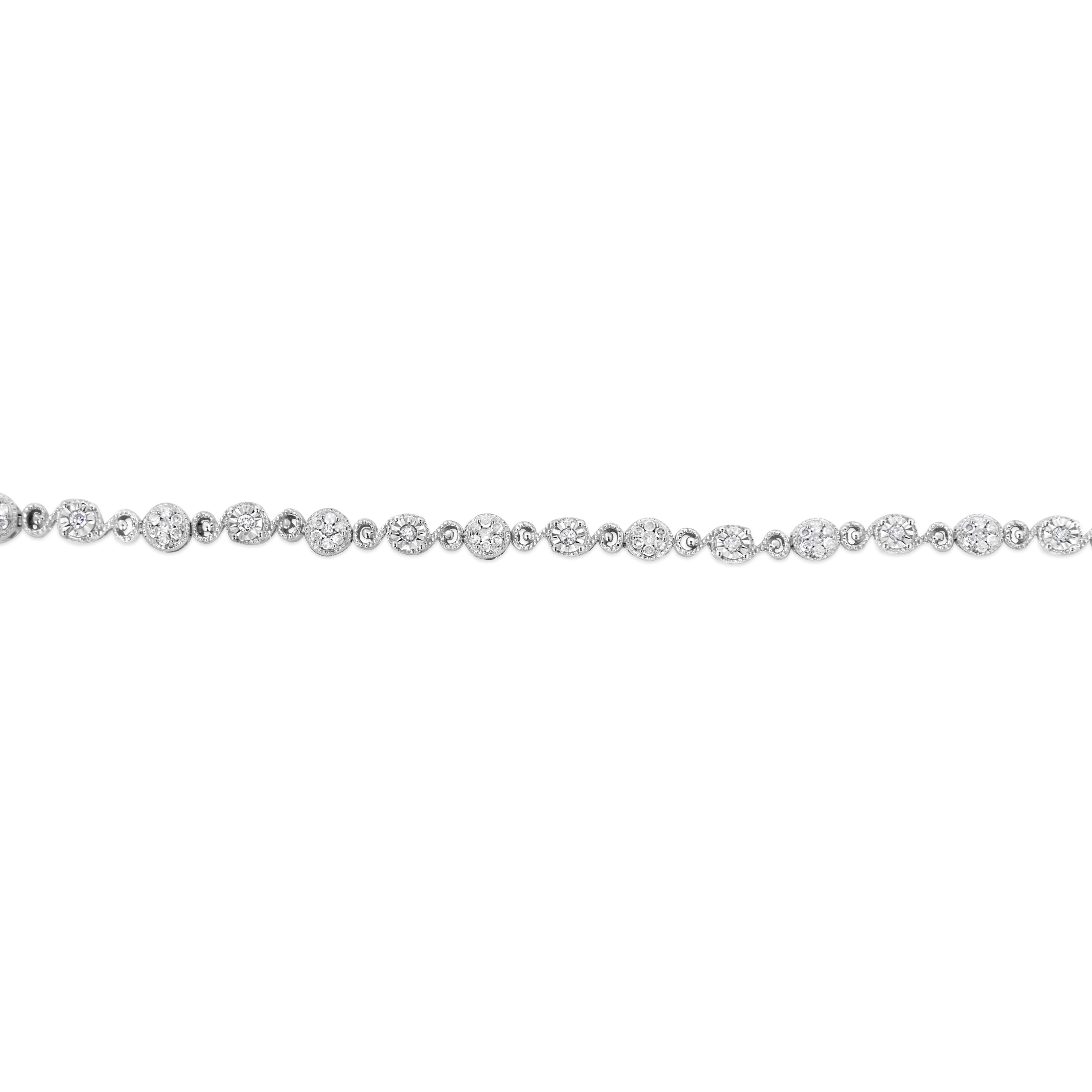 diamond swirl bracelet