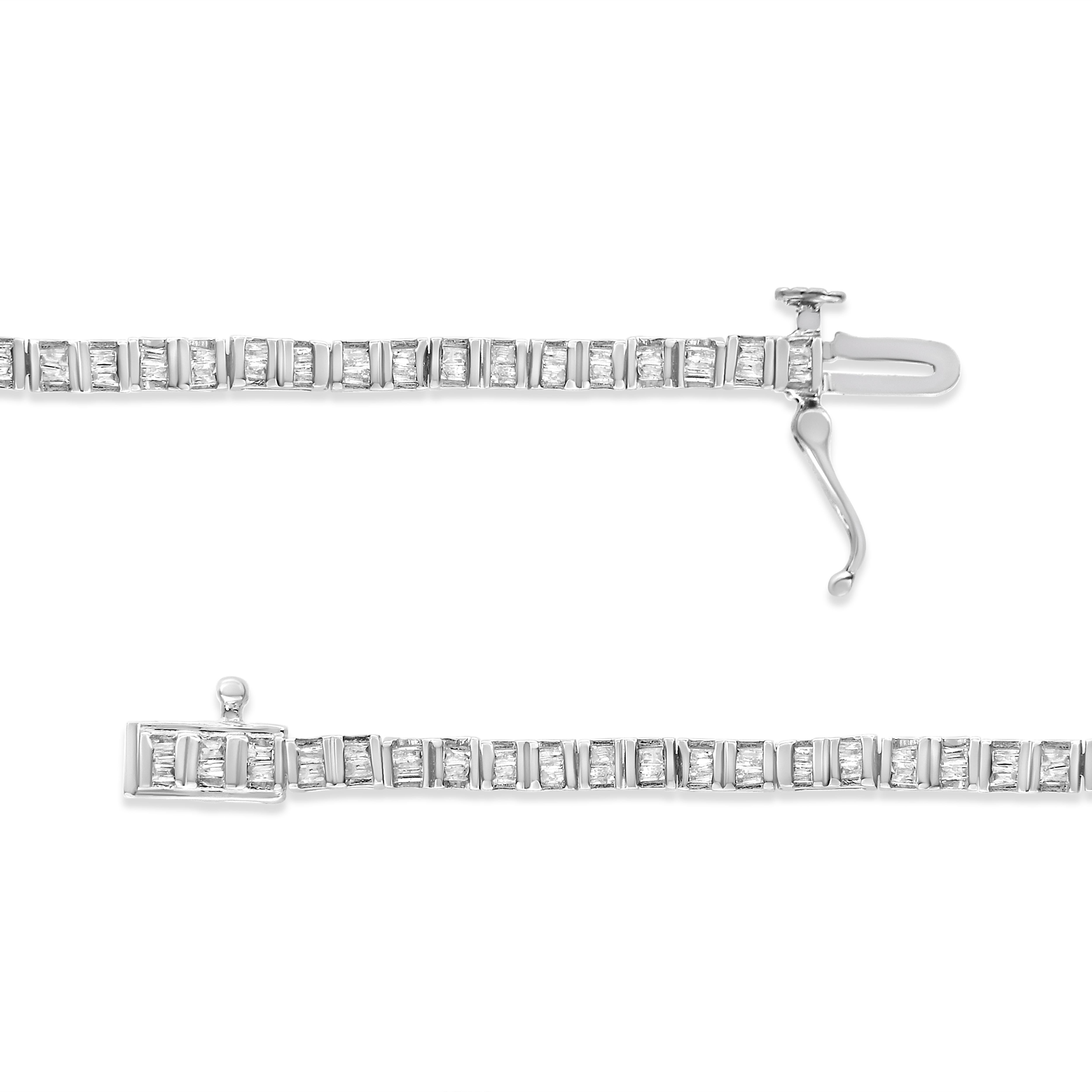 Plata de ley .925 Pulsera de tenis con diamantes de 1,0 quilate en Nuevo Estado en New York, NY