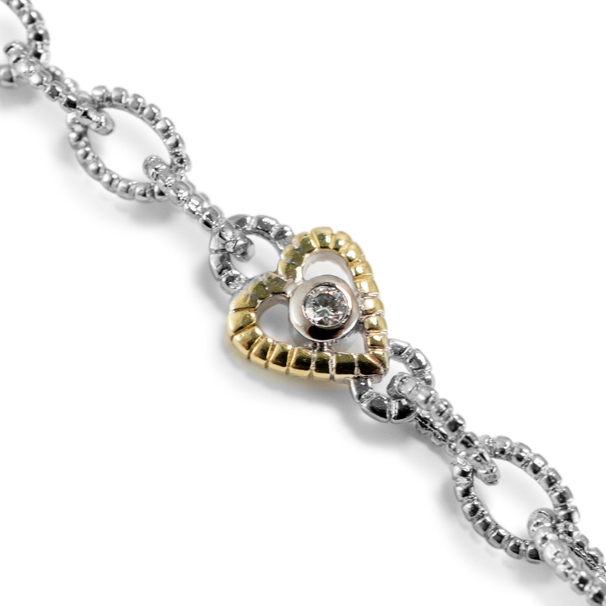 Round Cut 925 Sterling Silver 18K Yellow Gold Jadeite Diamond Textured Heart Necklace For Sale