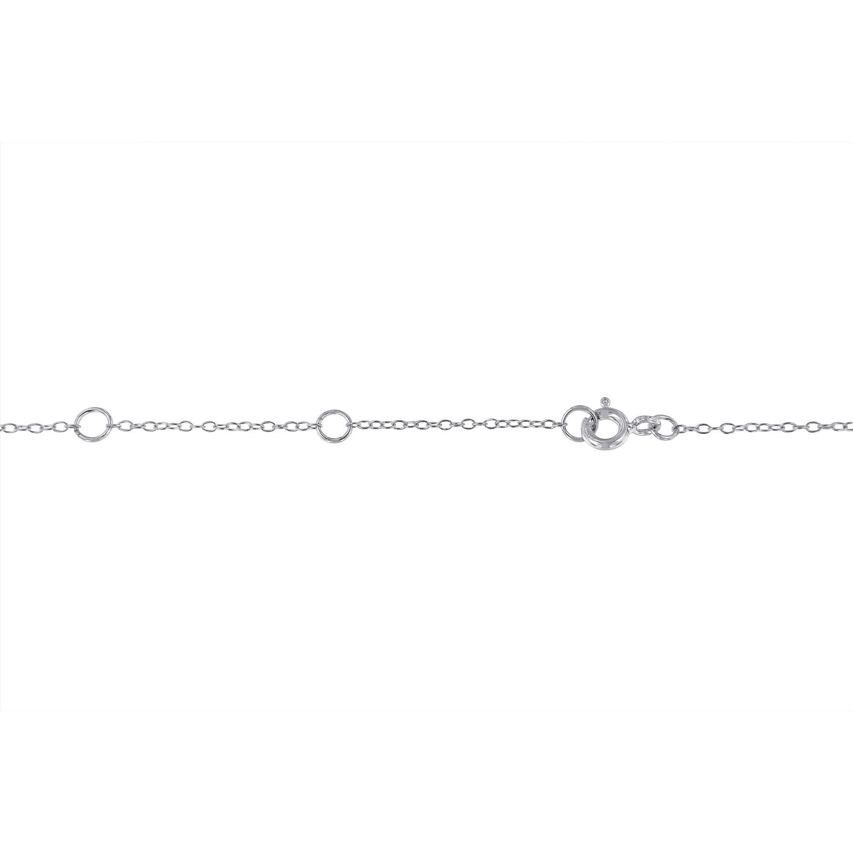 sterling silver station necklace