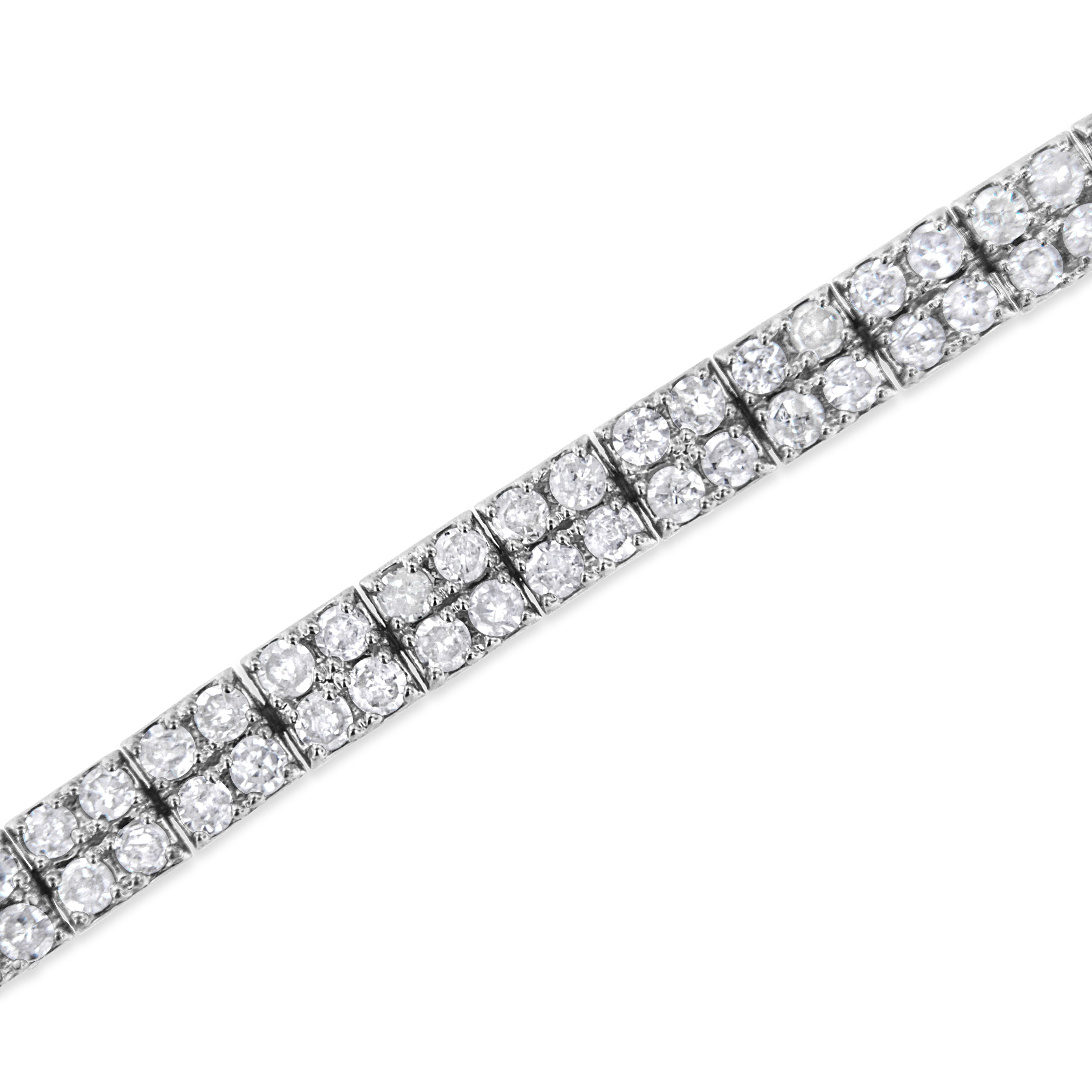 925 silver tennis bracelet with diamonds