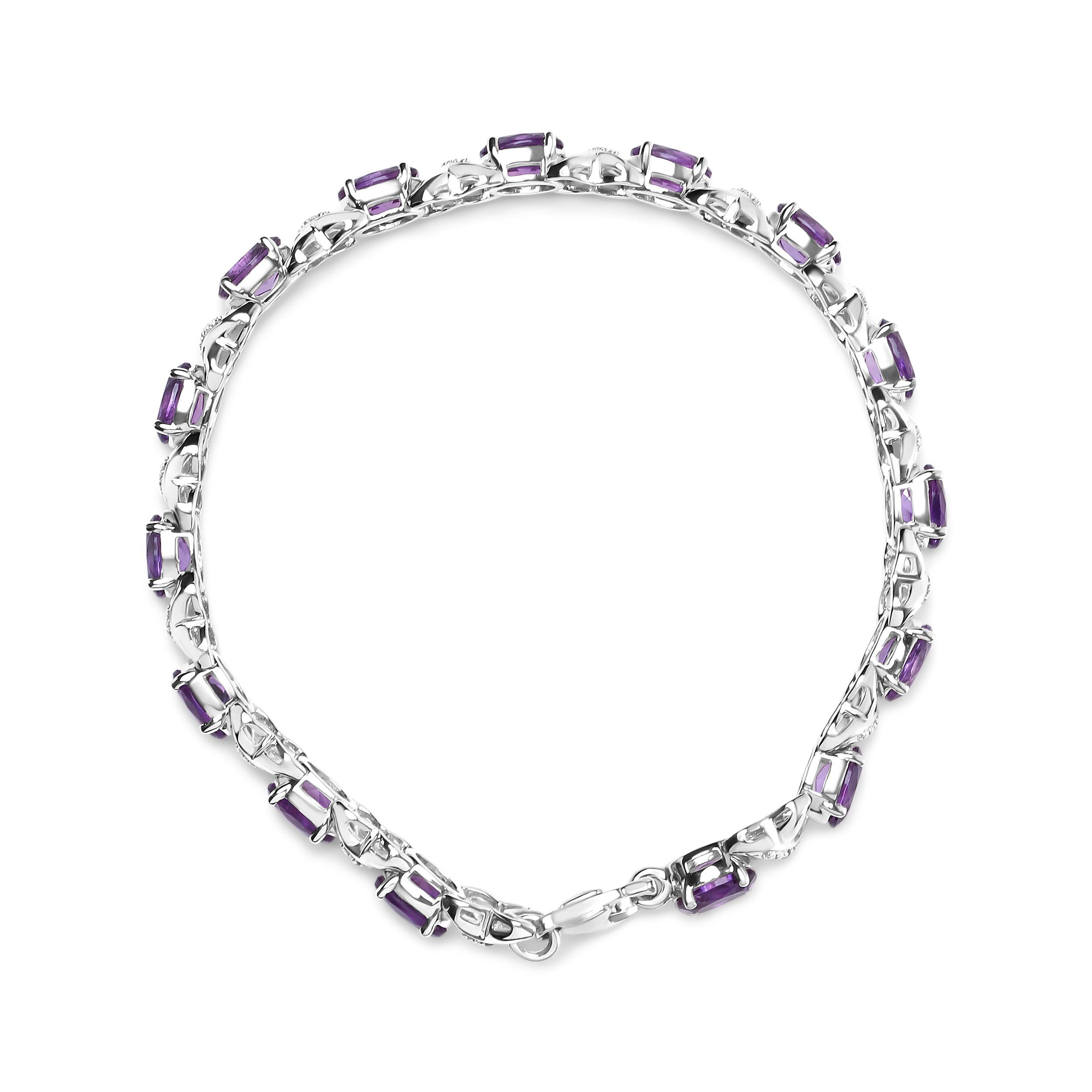 saturated sparkle purple bracelet