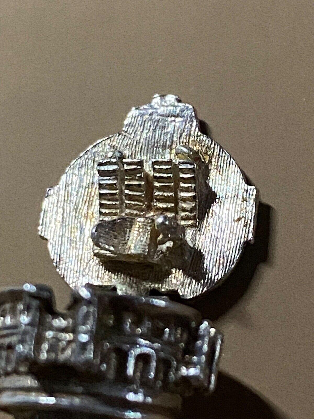 925 Sterling Silver Albert Hall with Organ Player Vintage Opening Charm/Pendant For Sale 1