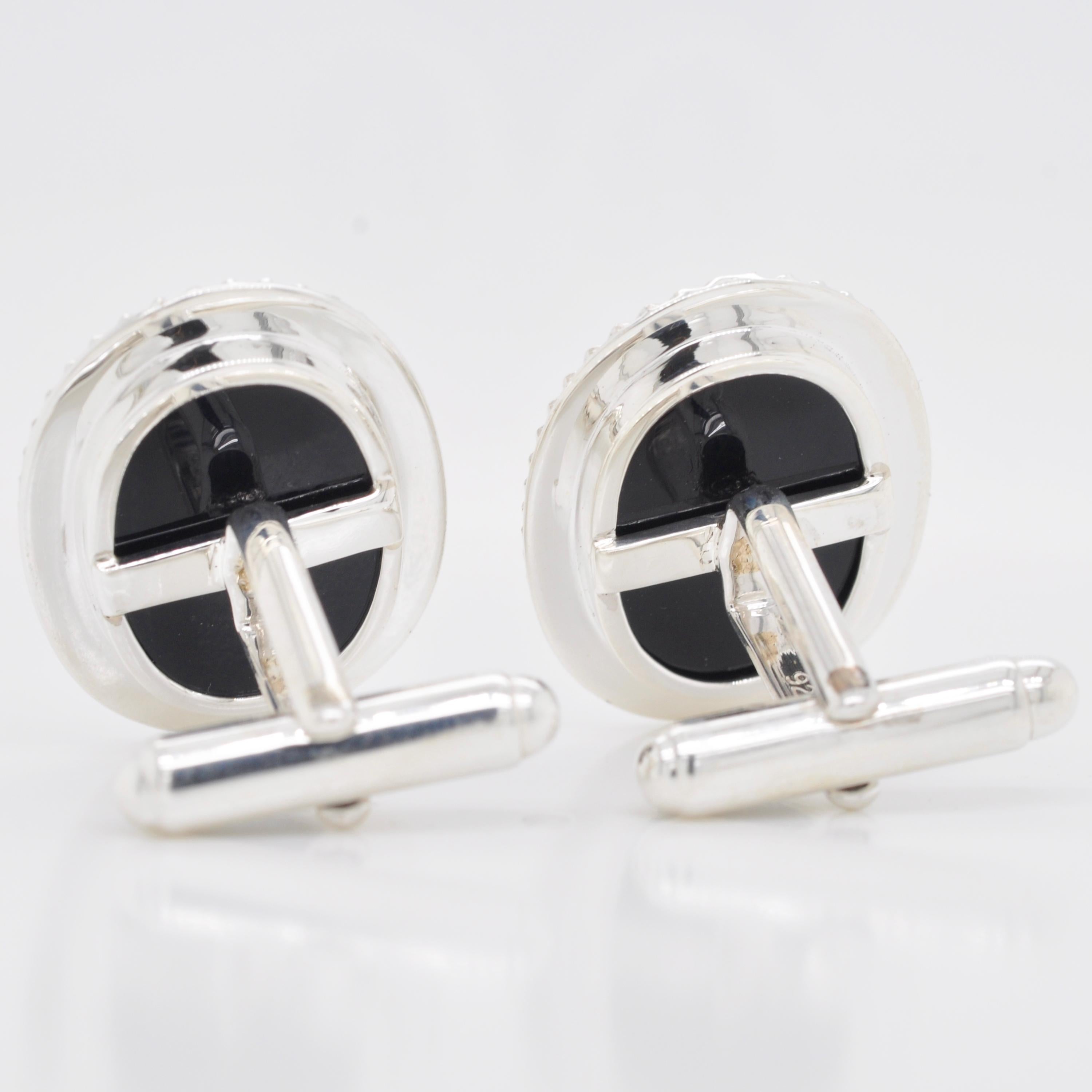 sterling silver anchor cufflinks