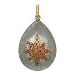 925 Sterling Silver and 18 Karat Yellow Gold Geminato Pendant by Buccellati