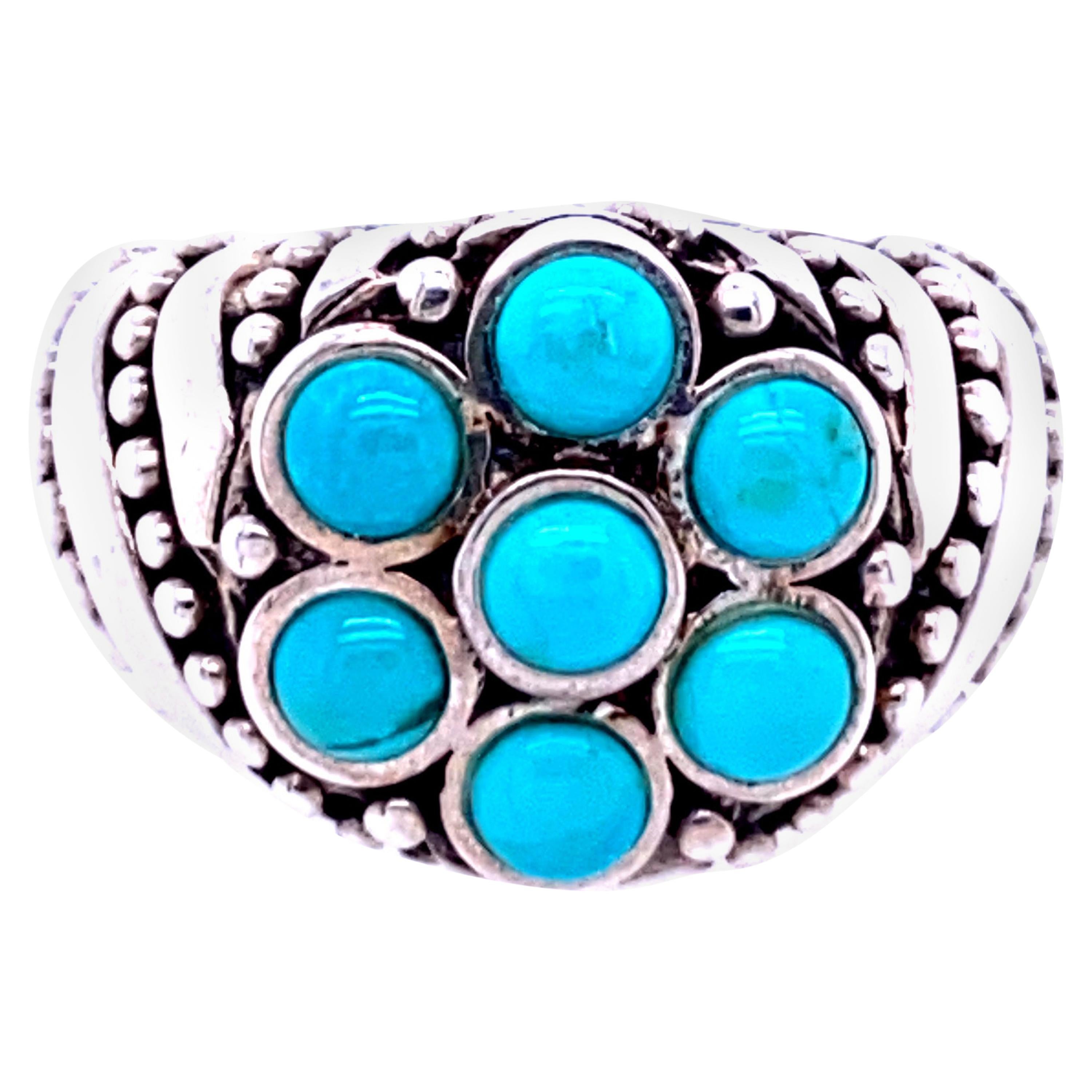 925 Sterling Silver and Turquoise Ring