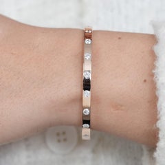 925 Sterling Silver Bangle Bracelet Moissanite Bracelet For Women Wedding Gift.