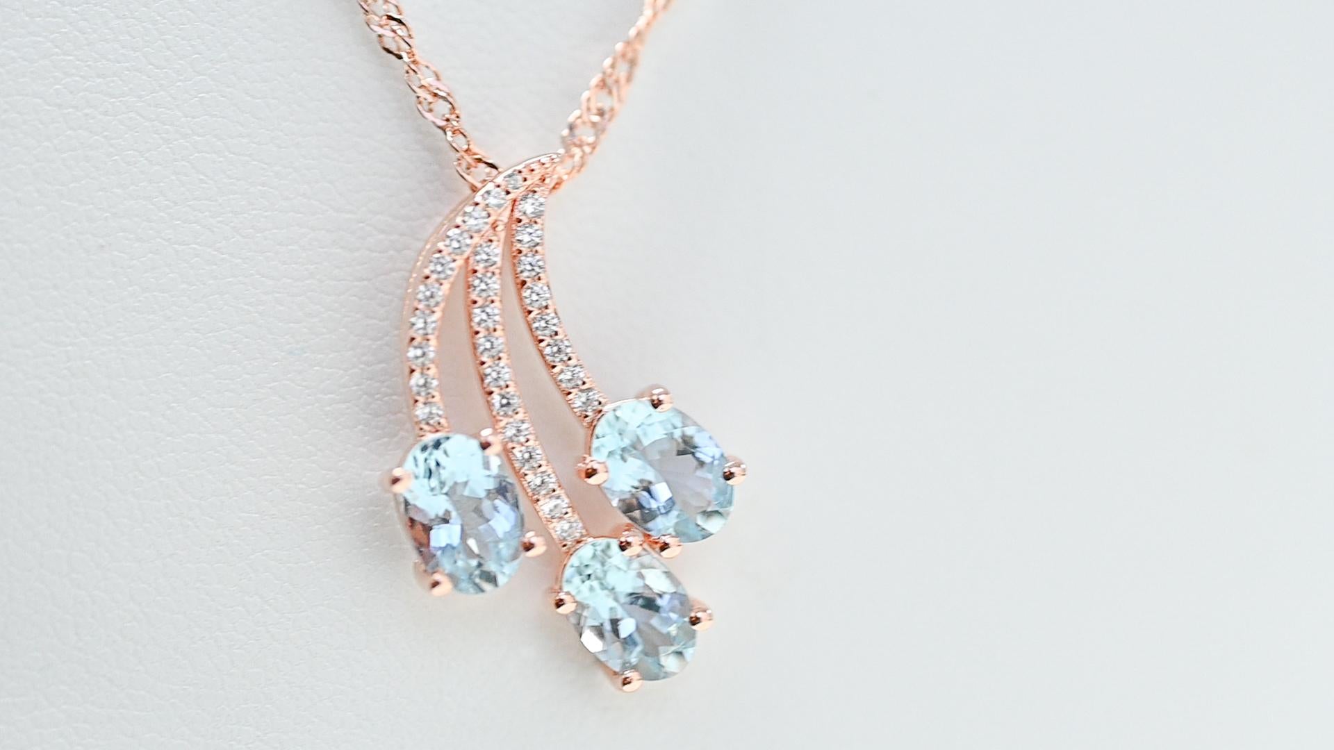 aquamarine bridal necklace