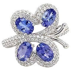 Bague papillon en argent sterling 925 pour femmes, pierre de naissance de décembre