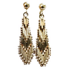 Boucles d'oreilles à chevrons en argent 925 - - - - - - -.  Italie 