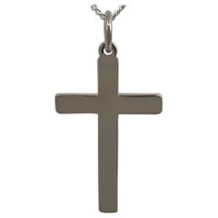 Croce in argento 925 Collana con ciondolo a forma di catena di cordolo