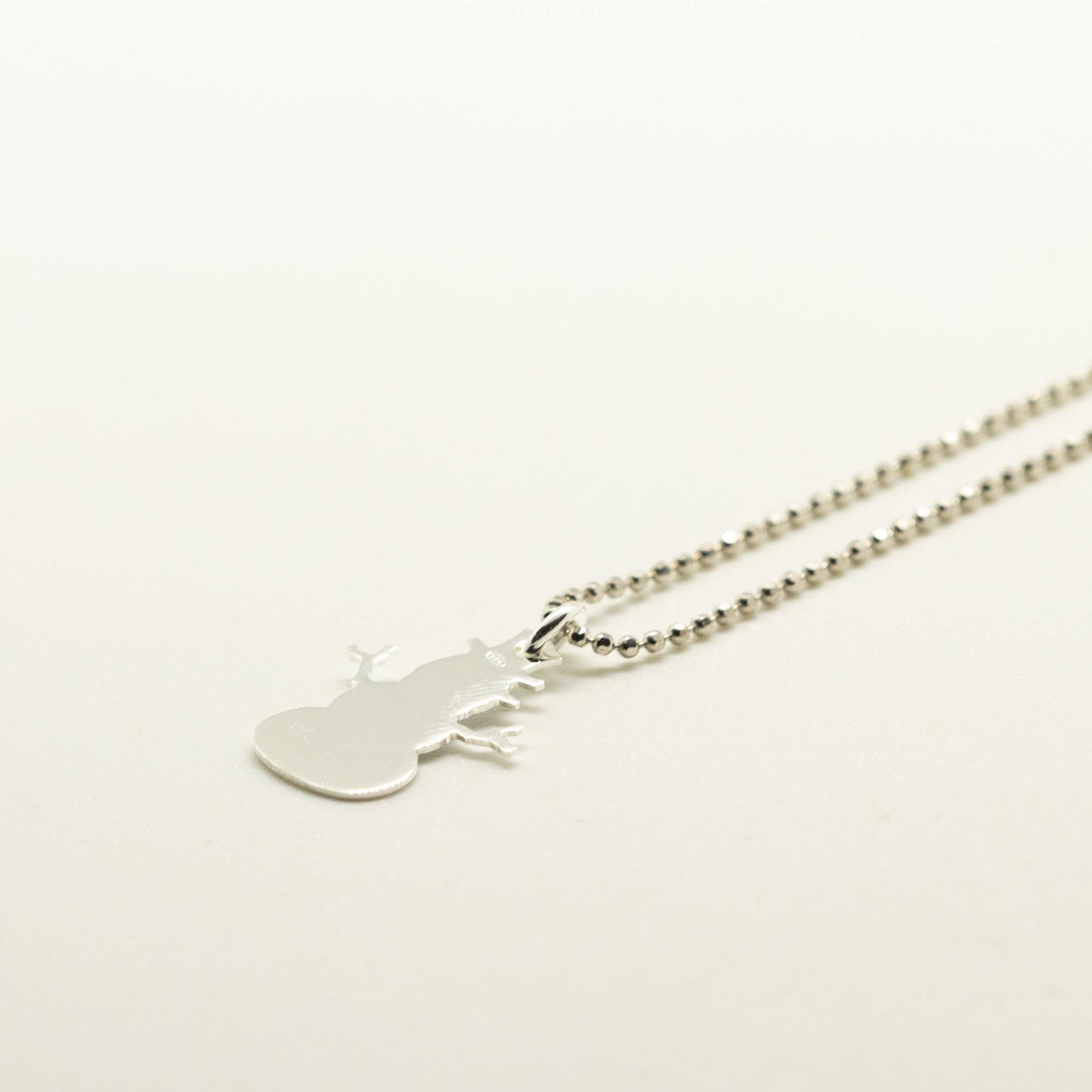 925 Sterlingsilber Weihnachtsschneeflocken-Halskette mit Intini-Schmuck (Art nouveau) im Angebot