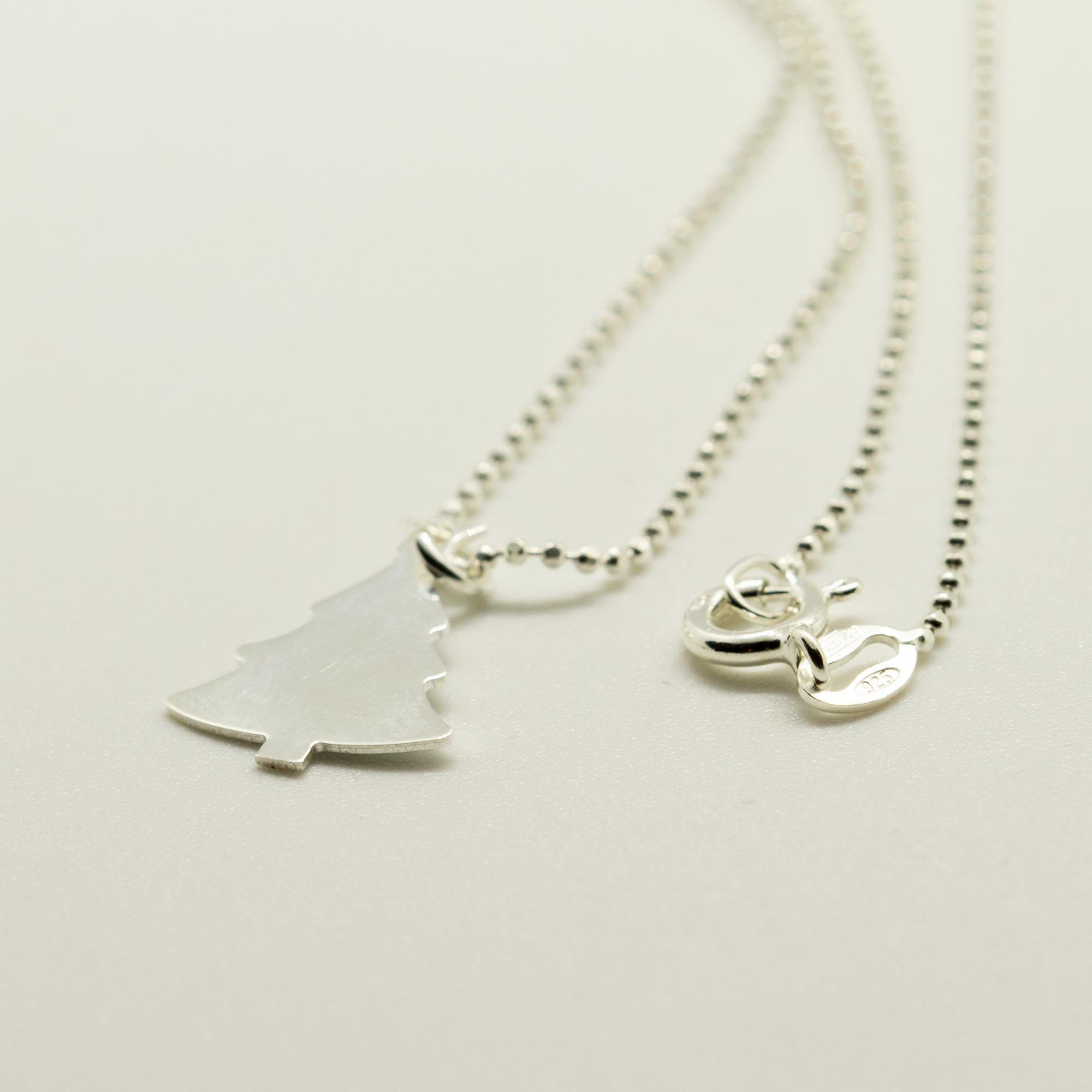 925 Dangle in argento Sterling Regalo Albero di Natale A. Winter Collana Intini Jewels in vendita 1