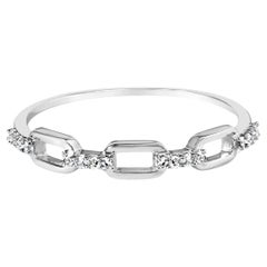 .925 Sterling Silver Diamond Accent Band Ring (anneau en argent sterling avec diamants)