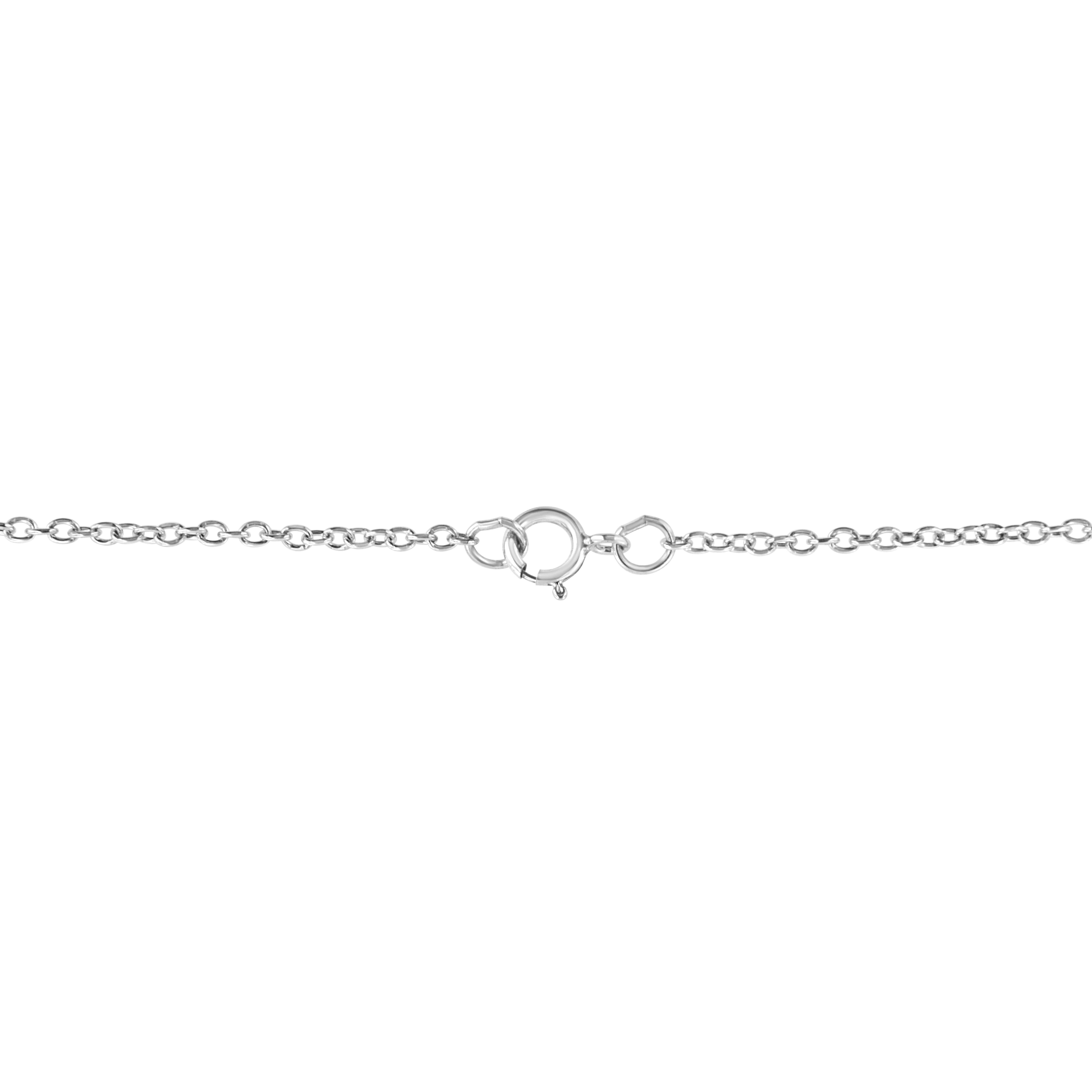 Round Cut .925 Sterling Silver Diamond Accent Pisces Zodiac Key Pendant Necklace For Sale