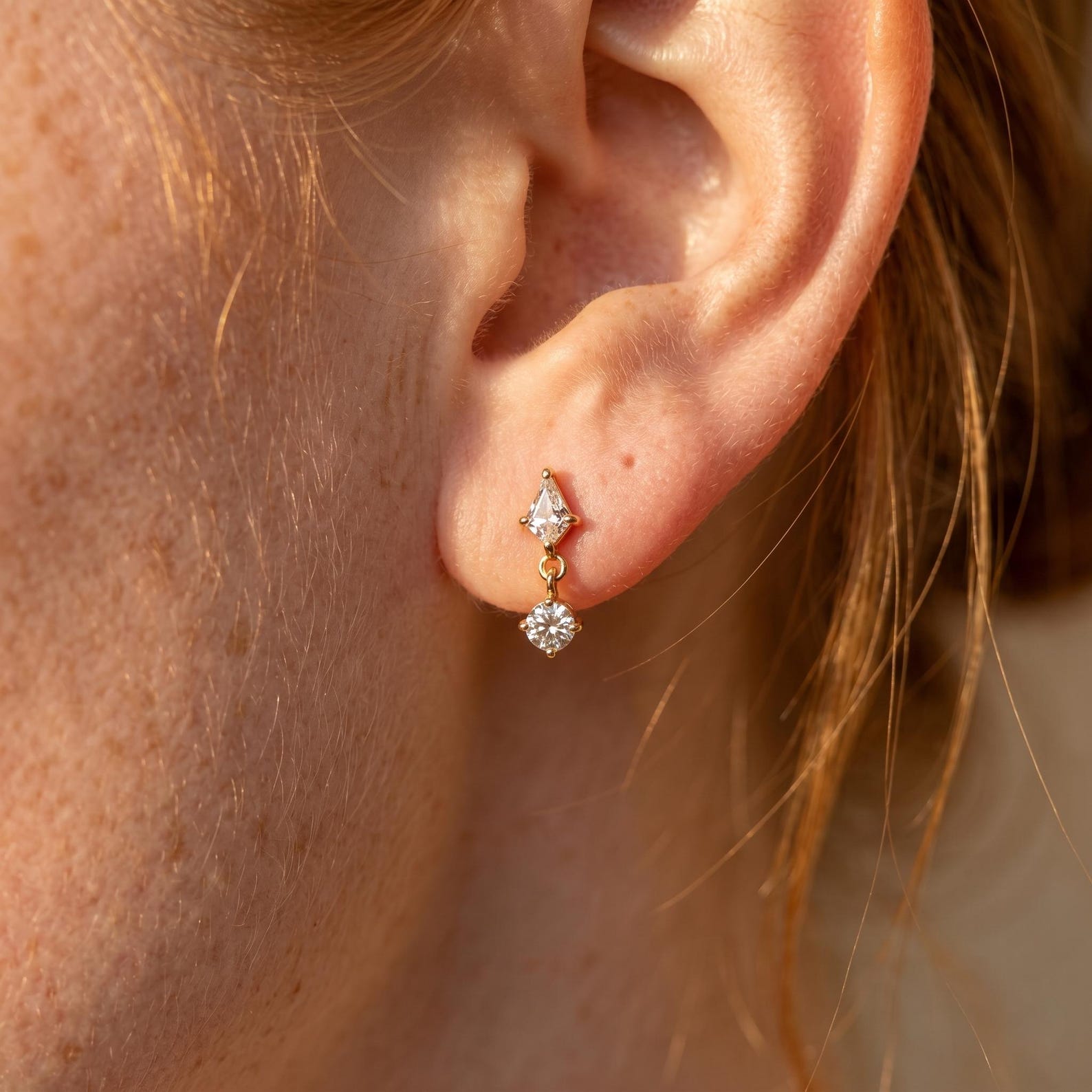 925 Sterling Silver Earrings For Women Minimalist Moissanite Stud Earrings Gift