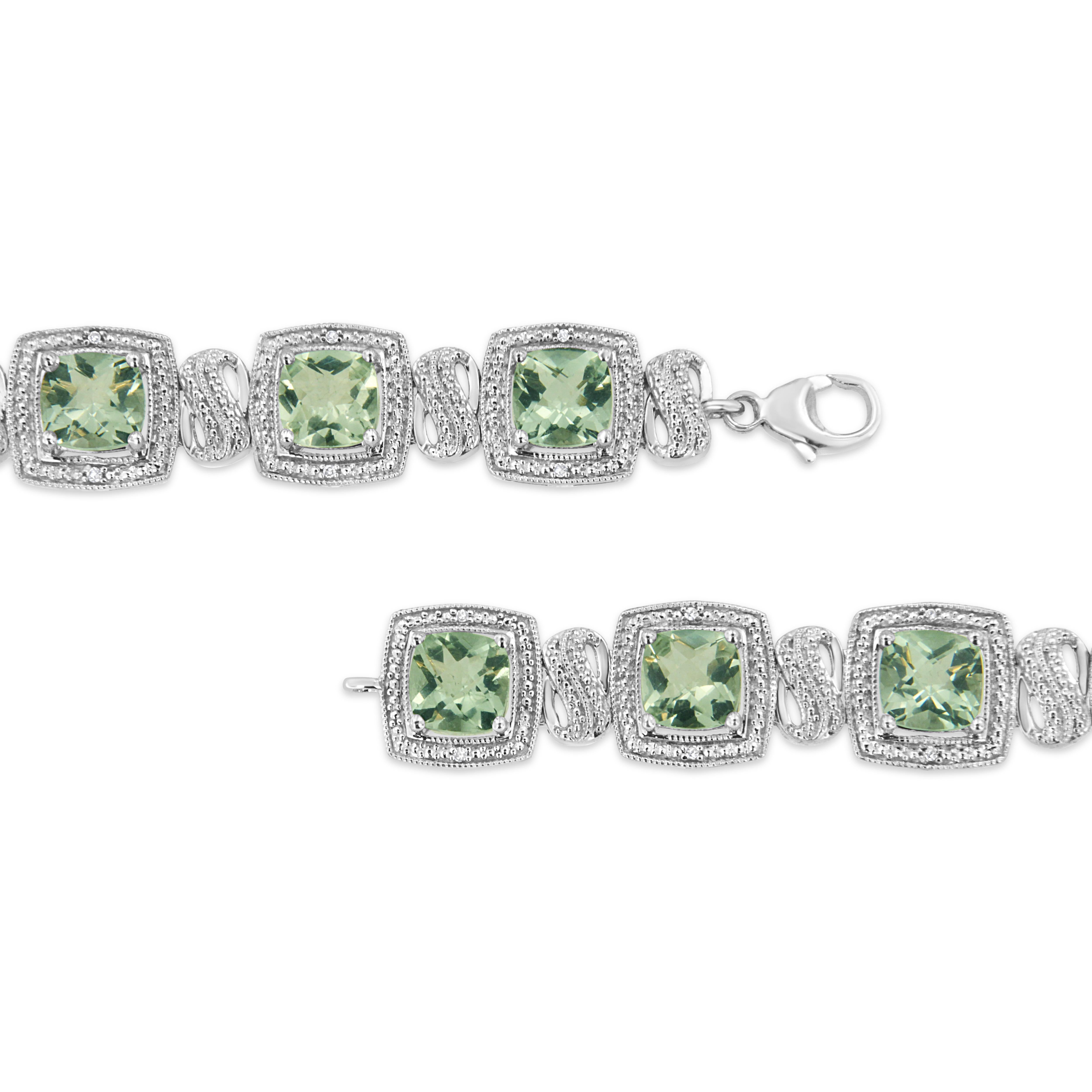 green tennis bracelet