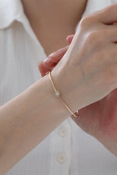 Armband aus 925er Sterlingsilber in Sechseckform für Damen – Moissanit-Armband als Geschenk.
