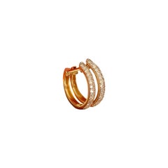 925 Sterling Silver Hoop Earrings Beautiful Moissanite Earrings Gift For Women.