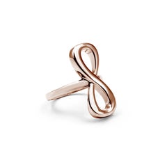.925 Sterling Silver Large Infinity Ring