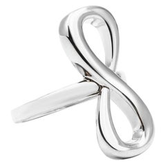 .925 Sterling Silver Large Infinity Ring