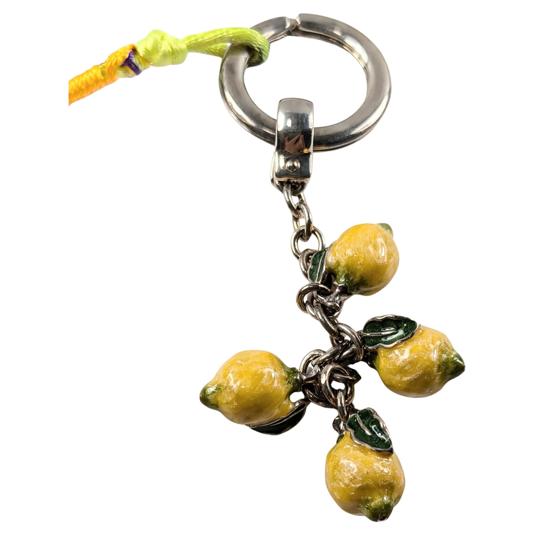 925 Sterling Silver Lemons Keychain by Pietro Sorini
