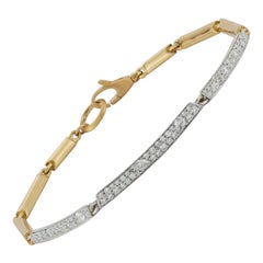 925 Sterling Silber Link Armband Schönes Geschenk Minimalist Moissanite Armband.