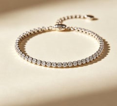 925 Sterling Silver Minimalist Moissanite Bracelet Simple Gift Unisex Bracelet.