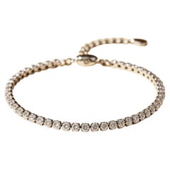 925 Sterling Silver Minimalist Moissanite Bracelet Simple Gift Unisex Bracelet.