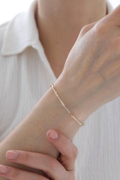 925 Sterling Silver Modern Bracelet For Women Moissanite Cuff Bracelet Gift .