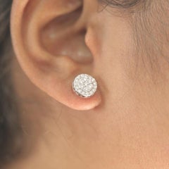 925 Sterling Silver Moissanite Earring Beautiful Round Cut Earrings Gift For Her