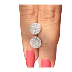 Orecchino in argento 925 Moissanite Bellissimi orecchini con taglio rotondo Regalo per lei
