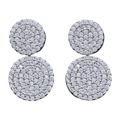 Orecchini in argento 925 Moissanite Bellissimo orecchino a goccia di forma rotonda Regalo