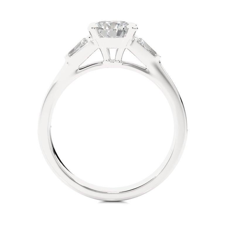 For Sale:  Art Deco Moissanite Gemstone Engagement Ring in 925 Solid Silver Jewelry for Her 10