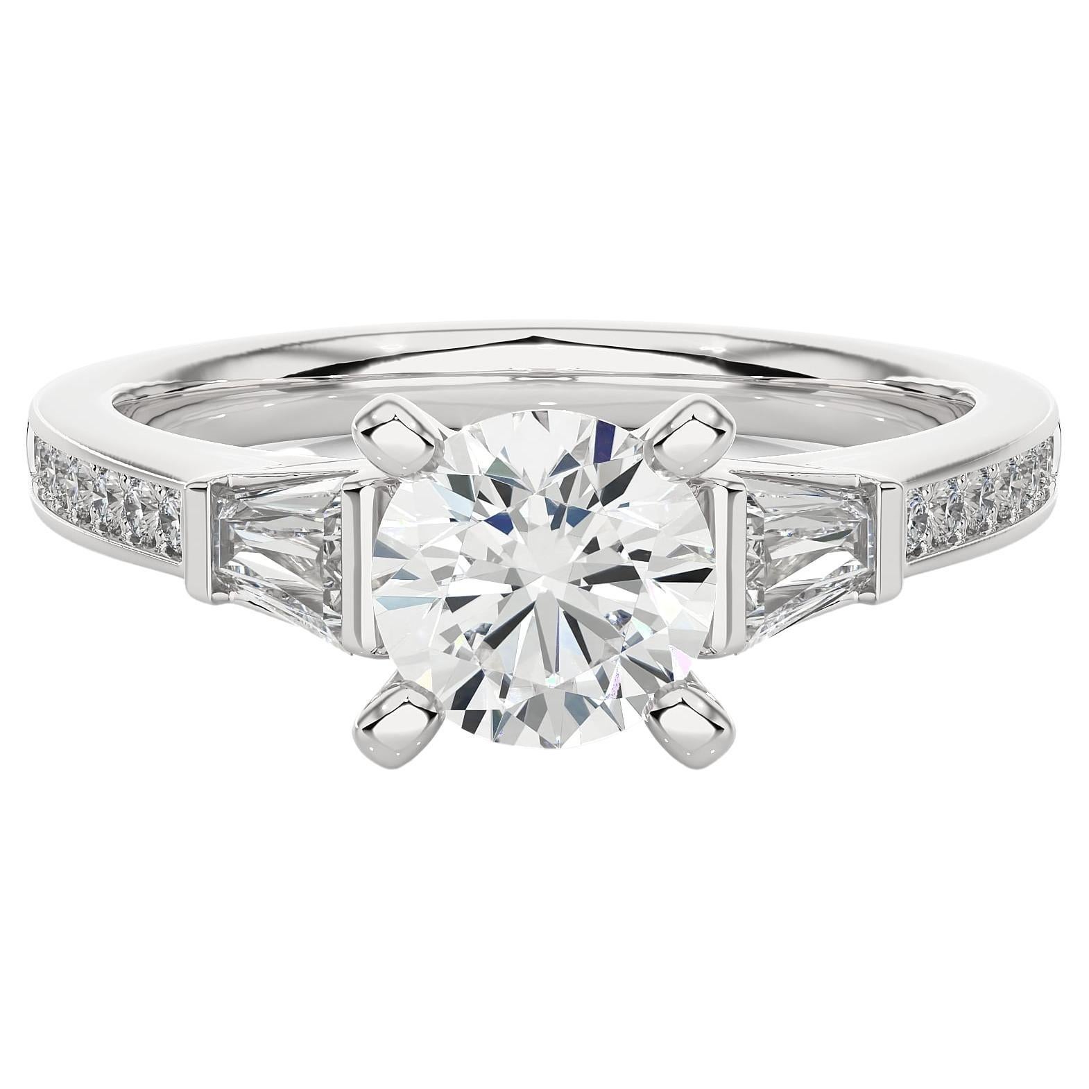 Moissanite 925 Sterling Silver Solitaire Ring