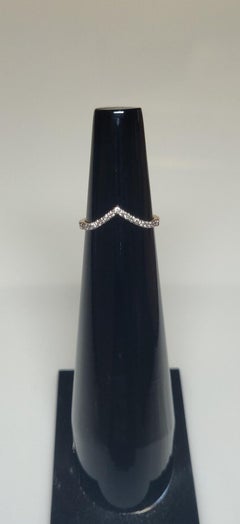 925 Sterling Silver Moissanite V Shape Ring Beautiful Gift For Women