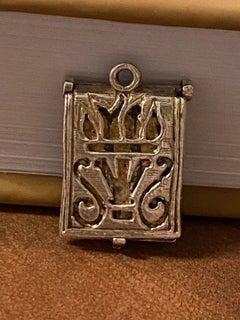 925 Sterling Silver Money Clip Vintage Opening Charm / Pendant