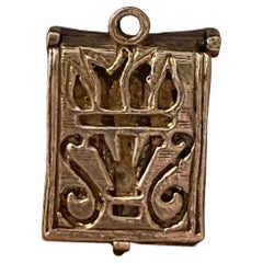 925 Sterling Silber Geldklammer Vintage Eröffnung Charme / Anhänger