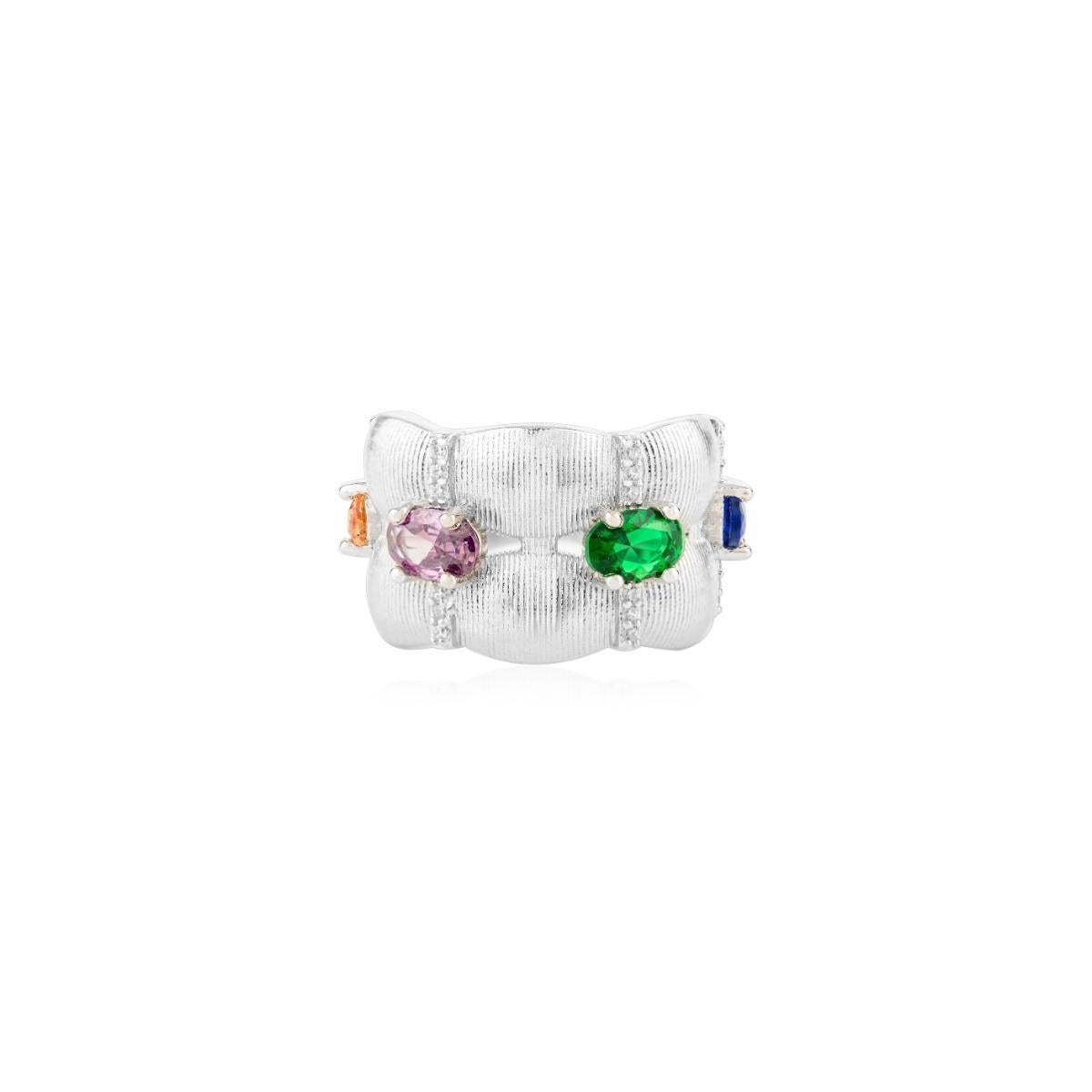 in vendita:  Anello a fascia con zircone multicolore in argento 925 per donna Gioielli 2