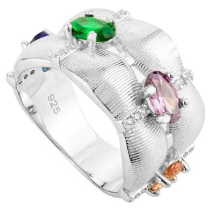 in vendita:  Anello a fascia con zircone multicolore in argento 925 per donna Gioielli
