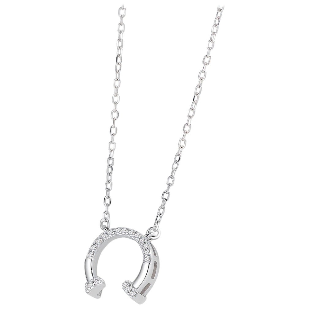 Colgante de diamantes de plata de ley 925 con pavé natural para ella Collar de diseño único.